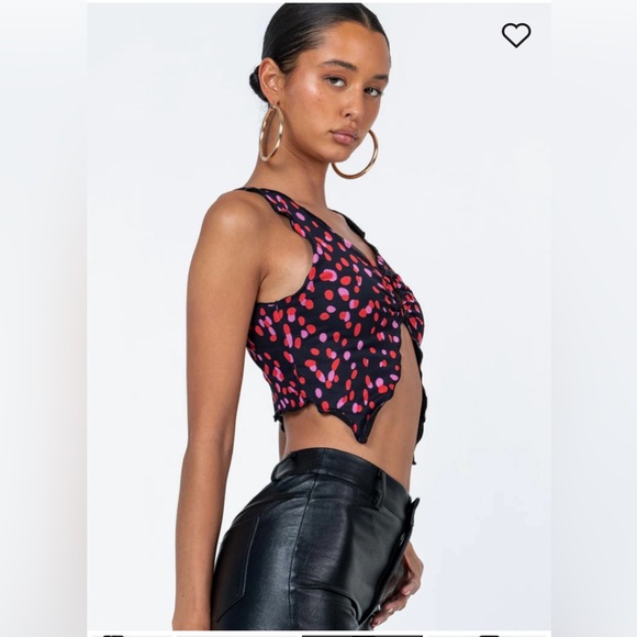 Princess Polly Crop Top Multicolor Amyra Top Multi Size 2 - Picture 5 of 7